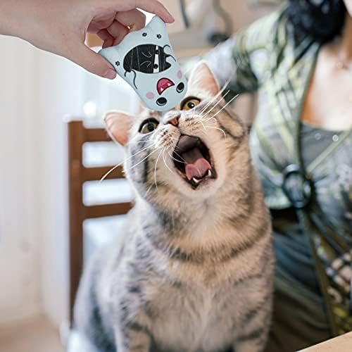 Dorakitten Catnip Toys Interactive Cat 5PCS Cats Chew Plush Ghost Toys & Pet Stuffed Nip Pillow & Kitten Best Kicker Toy Cute and Soft Teething Supplies for Moving Kitty Indoor-PurrikoPets