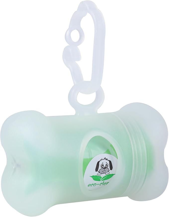ECO-CLEAN 360 Count Dog Poop Bags with Dispenser, Leak-Proof, Unscented, 0.2 Ltr Capacity, Indoor/Outdoor Use-PurrikoPets