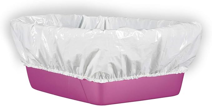 Alfapet Elastic Cat Litter Box Liners - Extra Giant 30 Count - Tear-Resistant Cat Litter Bags - Waterproof Kitty Litter Liners - Fits Litter box Pan Sizes XL, Giant, X-Giant, 37" x 18", 20 lb Capacity-PurrikoPets