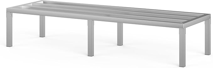 20 in X 60 in. Aquarium Stand | Industrial Style Aluminum Fish Tank Base with Open Frame Design-PurrikoPets