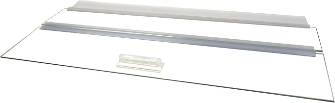 5 Gallon Aquarium with Glass Canopy - 16x08x10 - (1) Aquarium & (1) Glass Canopy ONLY-PurrikoPets