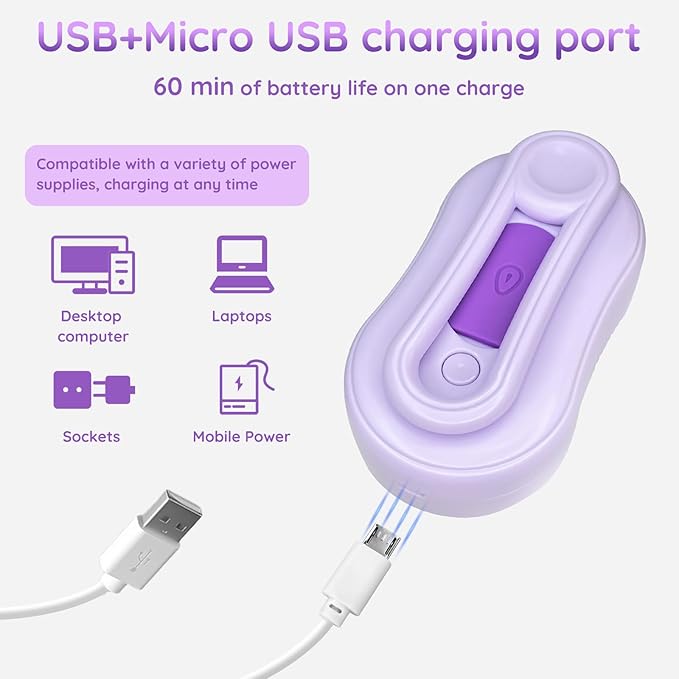 GKZ Cat Steam Brush, 3 in 1 Pet Comb for Massage, Cleaning, Shedding and Combing, Electric Mist to Prevent Flyaways for Home, Dogs and Cat Lovers - Purple-PurrikoPets