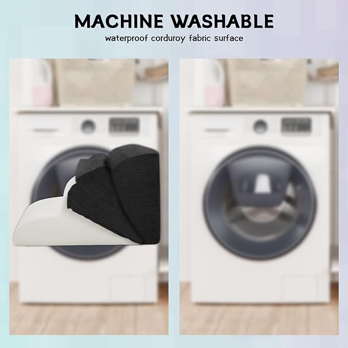 Dog Steps for Small Dogs, 3-Step Pet Ramp Stairs for High Beds and Sofa, Non-Slip Pet Stairs for Small Dogs and Cats, Removable and Easy to Clean Cover, Black-PurrikoPets