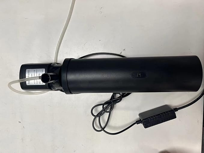 600GPH UV Aquarium Filter for 75-300 Gal Tank, Large Fish Turtle Tank Green Water Clean Machine Submersible Canister Filter Powerful Pump Pond Filter for Saltwater Freshwater Crystal Green Killing-PurrikoPets