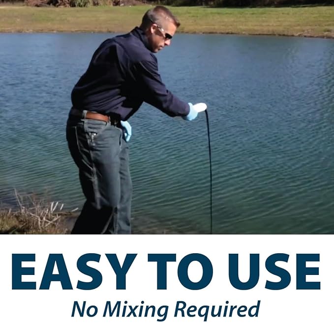 Airmax Pond Dye Plus, Twilight Blue Colorant & Natural Beneficial Bacteria, Large Pond & Lake Water Clarifier & Color Treatment, Shade Plants & Algae from Sunlight, Fish & Livestock Safe, 1 Gallon-PurrikoPets