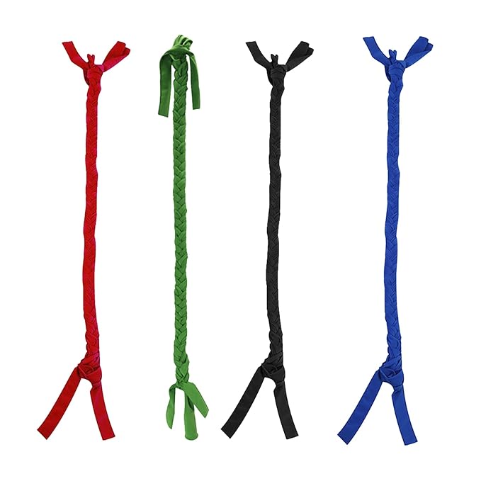 Durable Braid-in Ponytail Tube Tail Bag for Horses (Black)-PurrikoPets