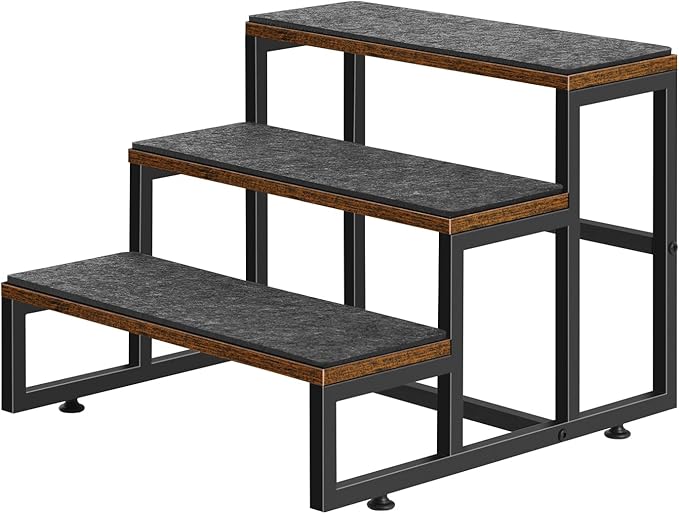 Dog Stairs for Small Dogs 3 Steps Pet Stairs Dog Stairs Steps for Couches High Beds, Non-Slip Indoor Dog Ramp, Holds Up to 100lbs-PurrikoPets