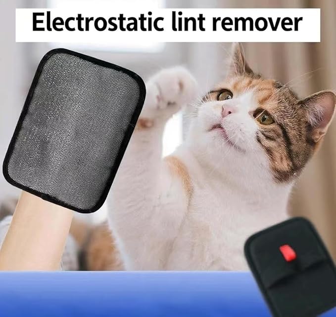 2 Pcs,Pet Removal Gloves for Dog&Cat, Electrostatic Pet Hair Remover, Pet Removal Gloves, Pet Hair Remover for Furniture, Reusable Pet Hair Remover,-PurrikoPets