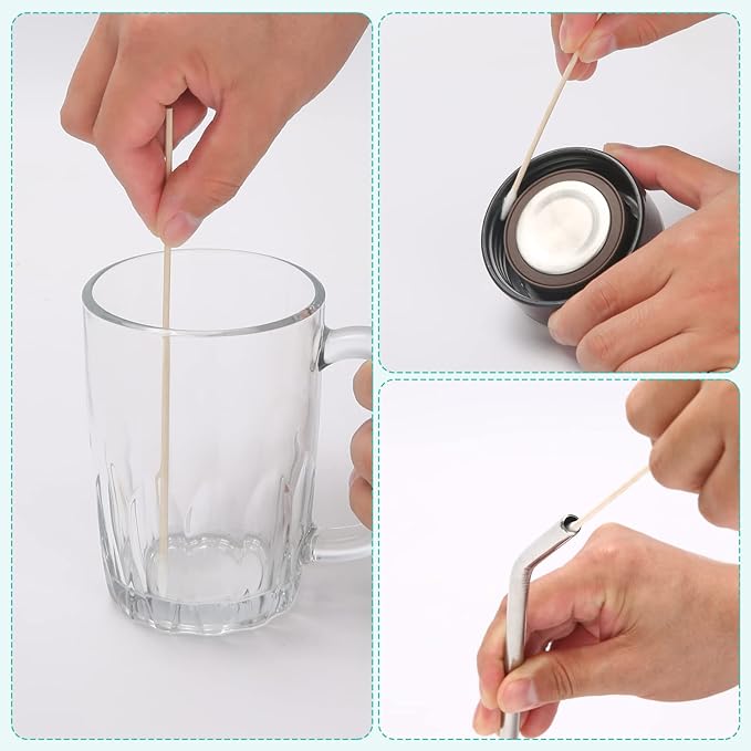 Extra Long Cotton Swabs, 400 Counts, 6-Inch | Lint-Free Tips for Gentle Cleaning of Small Dogs, Guns, Electronics, Makeup, and Crafts | Durable Wooden Sticks with Convenient Storage Box-PurrikoPets