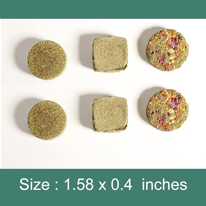 Abizoo Rabbit Treat,Natural Molar Timothy Hay Herbal Floral Scent Snack Chew Toys Gift for Bunny Chinchillas Hamster Gerbils,12 Pcs Small Animals Cage Accessories Guinea Pig Treats-PurrikoPets