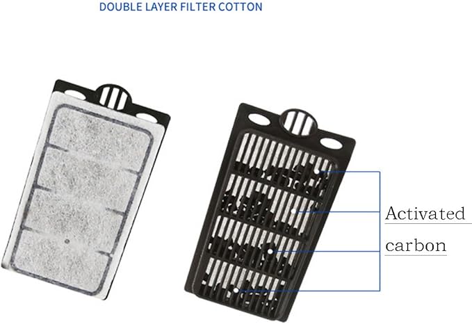 11 Pack Auqarium Filter Replacement Plates, Turtle Tank Filter Cartridges, Activated Carbon Suitable for Low-Water Filter-PurrikoPets