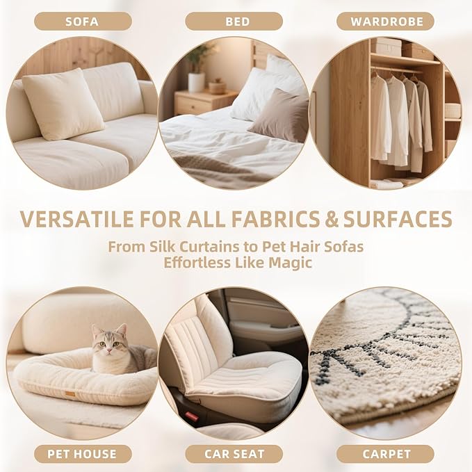 2๐ท๐๐ Pet Hair Removal Glove for Cats & Dogs, Newly Pro Five-Finger Electrostatic Pet Hair Remover Gloves, Reusable & Washable Magic Brush Pet Hair Removal Tool for Couch, Clothing, Carpet, Car Seat-PurrikoPets