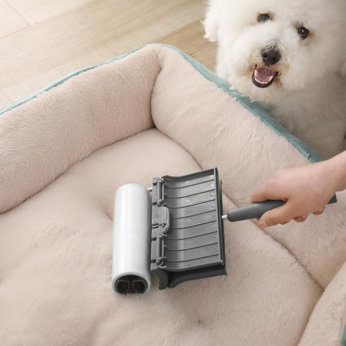 Fedicelly Lint Rollers Pet Hair Extra Sticky Furniture,Cat Dog Hair Remover Laundry Clothes Carpet, 6.3 inches Wider with 320 Sheets Large Lint Remover Brush for Couch-PurrikoPets