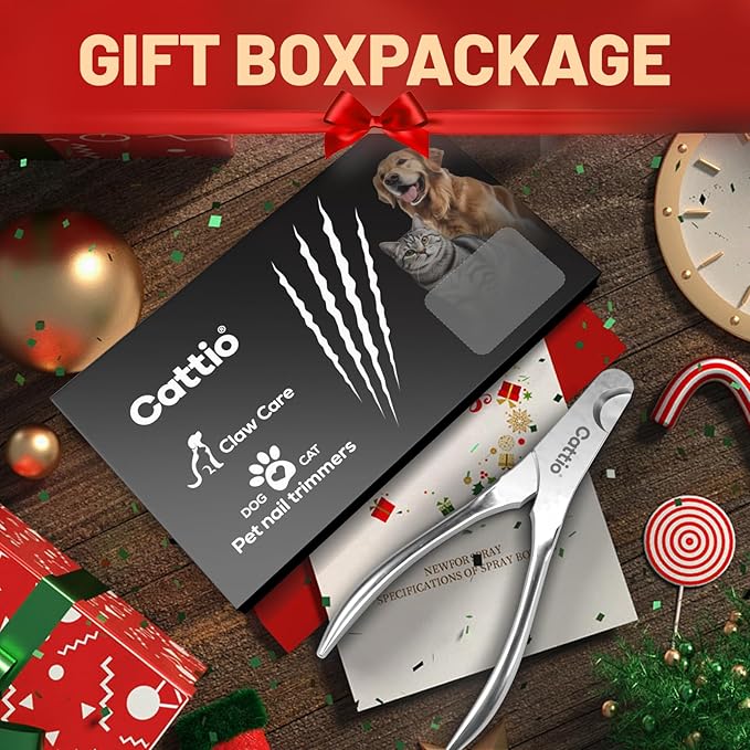 Dog Nail Clippers - All Steel Material, Built-in Spring,Heavy Duty Dog Nail Trimmer Full Metal Razor Sharp Professional for All Dogs Cats with Thick Toena,Dog Nail Trimmers-PurrikoPets