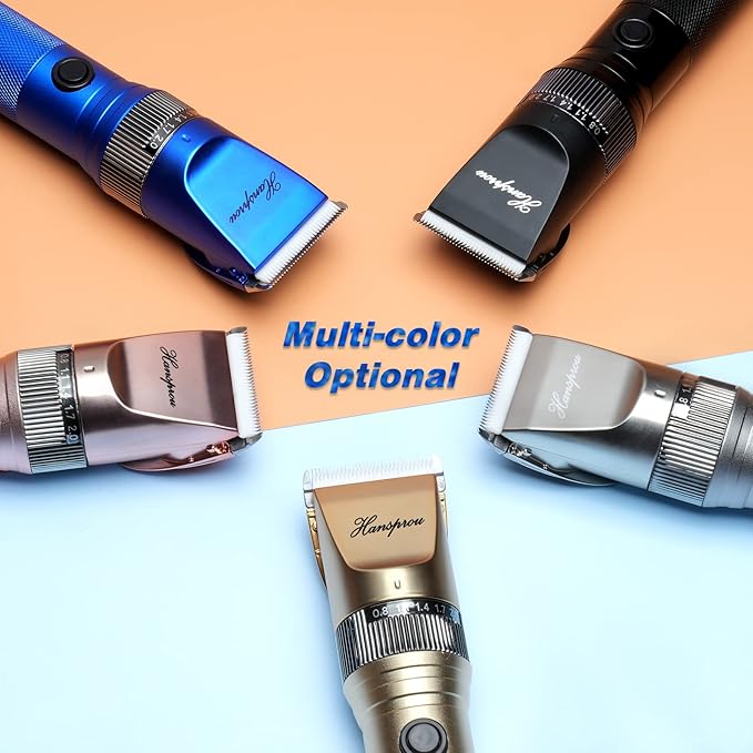 Dog Grooming Clippers, Professional 12V Heavy Duty Pet Clippers, Large Dog Shaver for Thick Coat,Plug-in Pet HairTrimmer with Guard Combs Brush for Dogs Cats-PurrikoPets