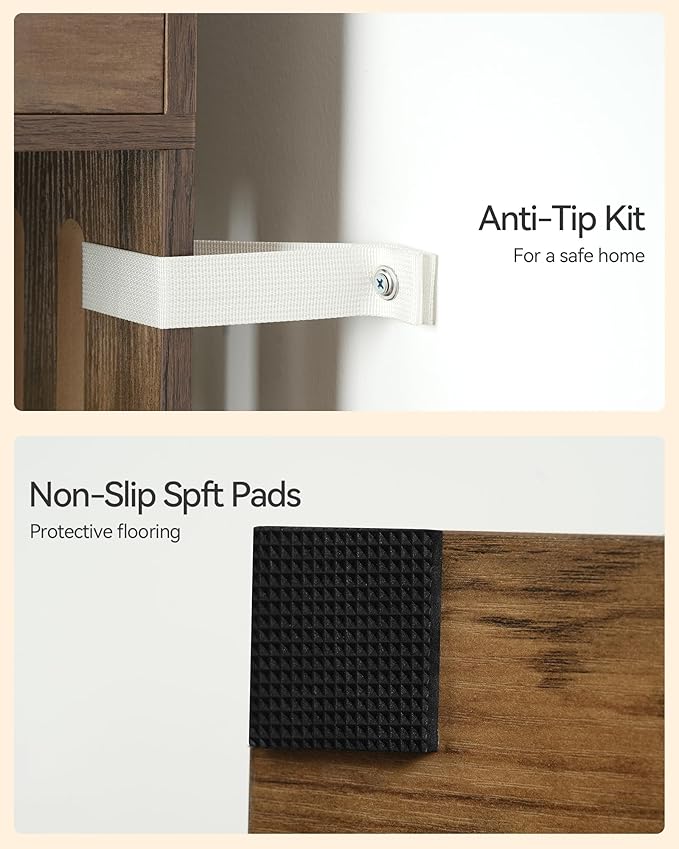 FourFurPets Large Cat Tree with Leaves, 72.8-Inch Cat Tower for Indoor Cats, Modern Cat Tree with Scratching Post, Large Perch, Tunnels, Swing Ball, Self Groomer, Greige-PurrikoPets