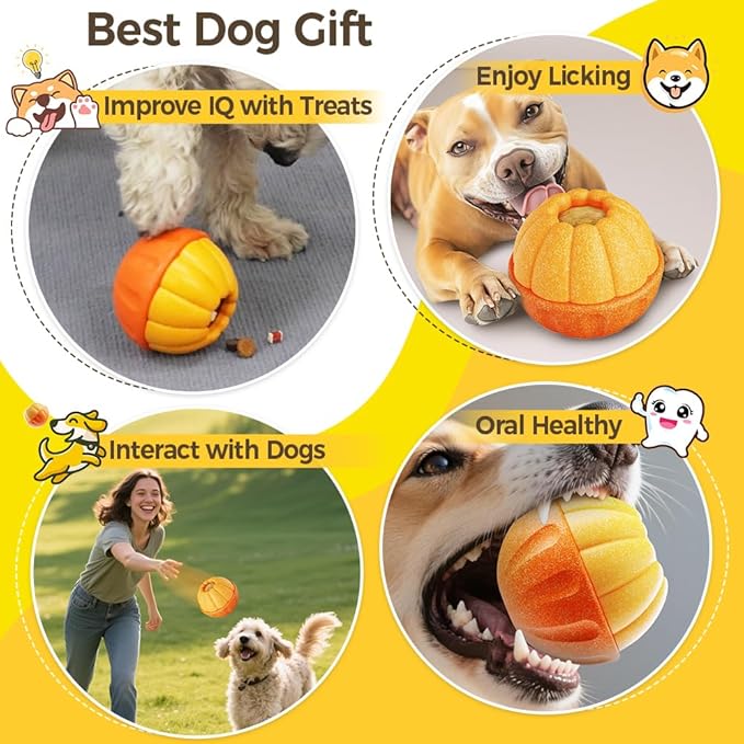 Dog Frozen Treat Toy to Keep Busy, Freezable Fillable Puzzle Treat Dispensing Toys, Dog Chew Toys for Aggressive Chewers, Interactive Enrichment Toys to Reduce Anxiety-PurrikoPets