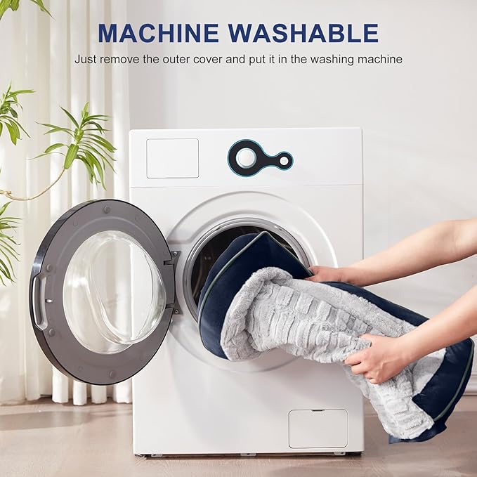 FURTIME Orthopedic Dog Bed for Extra Large Dogs - XL Washable Dog Sofa Beds Large, Supportive Foam Pet Couch Bed with Removable Washable Cover, Waterproof Lining and Nonskid Bottom, Navy Blue-PurrikoPets