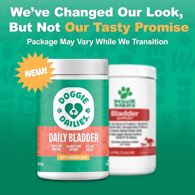 Doggie Dailies Cranberry Supplement for Dogs - Urinary Tract, Bladder & Kidney Support for Dogs - Cranberry for dogs with Marshmallow Root, Licorice Root & Apple Cider Vinegar (Chicken) 225 Soft Chews-PurrikoPets