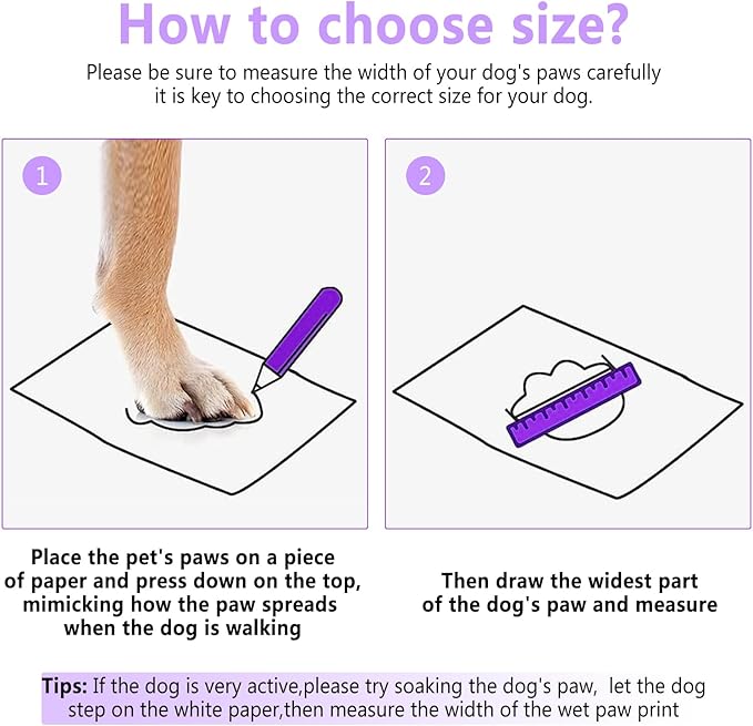 Dog Shoes, Dog Sandals for Hot Pavement, Non-Slip Waterproof Dog Booties for Winter Snowy Day and Summer, Adjustable Straps Easy-Clean Beach Outdoor Pet Boots Rugged Sole-4Pcs Purple-PurrikoPets