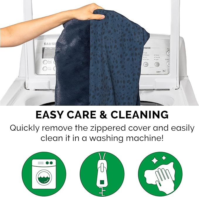 Furhaven Cooling Gel Dog Bed for Large Dogs w/ Removable Bolsters & Washable Cover, For Dogs Up to 95 lbs - Plush & Almond Print L Shaped Chaise - Blue Almonds, Jumbo/XL-PurrikoPets