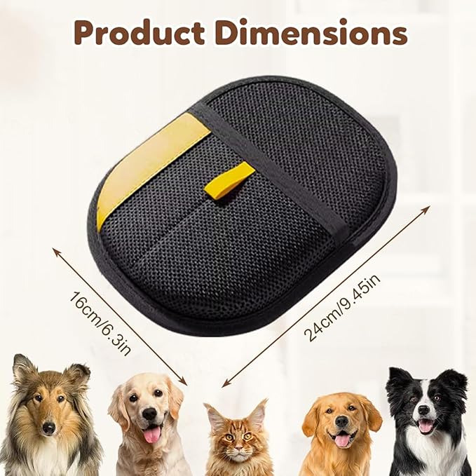 2pc Pet Hair Removal Glove,Pet Grooming Gloves,Cat Grooming for Hair Removal,Versatile Reusable Pet Hair Remover Glove-PurrikoPets