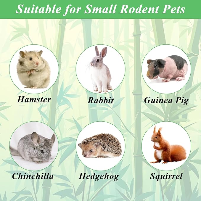 1000g/2.2lb Bamboo Chews for Rabbits, Rabbit Sticks Rabbit Chew Toys Bunny Chew Toys, Molar Treats for Small Animals, Hamsters, Chinchillas, Guinea Pigs, Natural Teeth Grinding Toys-PurrikoPets