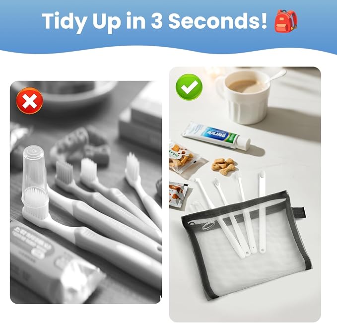 Dog Toothbrush Kit for Small Dogs - Puppy Tooth Brushing Kit with Finger Toothbrush & Soft Bristles, Dental Care Teeth Cleaning Set for Dogs and Cats-PurrikoPets