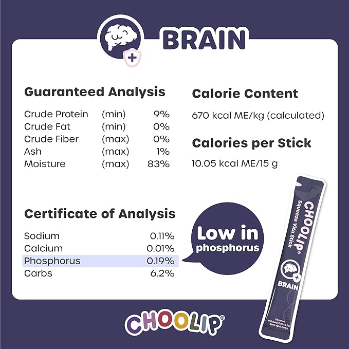 Grab & Go Squeeze Vita Stick Lickable Treats for Dogs & Cats. 49 Brain Support Sticks with Essential multivitamins. Soft and Tasty Paste for All Life Stages, Supporting Brain Health-PurrikoPets