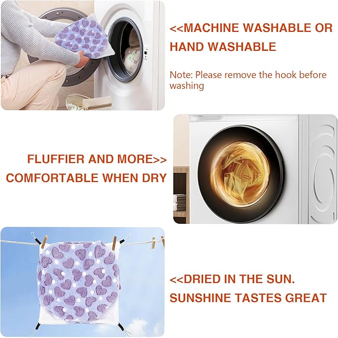 4Pcs Rat Guinea Pig Hanging Hammock Ferret Hanging Bed Pet Cage Hammock Accessories for Small Animals Chinchilla Parrot Sugar Glider Ferret-PurrikoPets