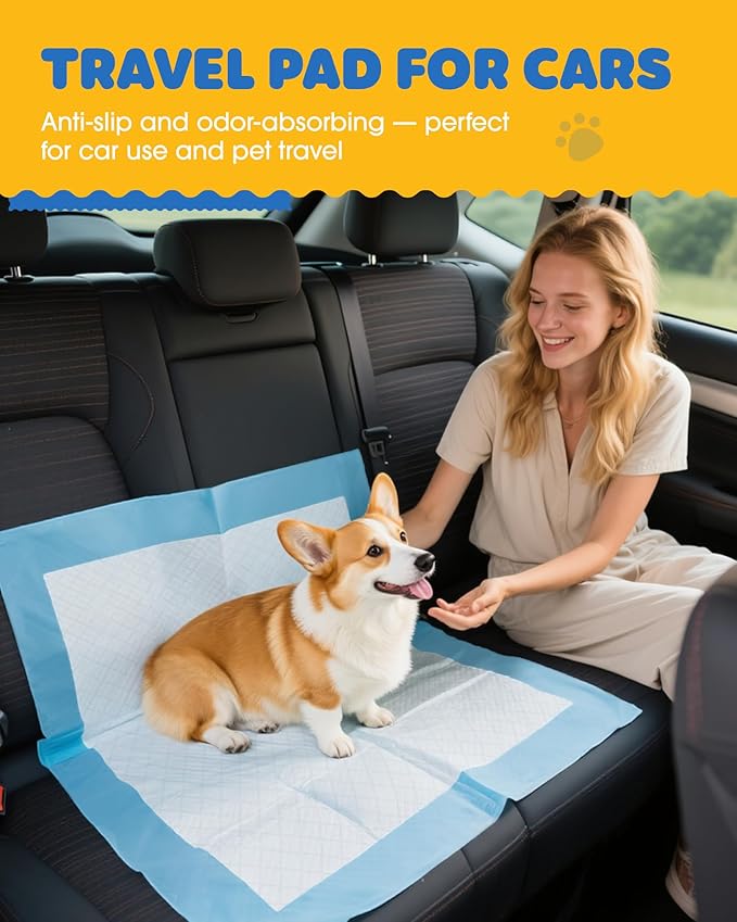 75-Pack XX-Large Puppy Pads - 38" x 28" Pee Pads for Dogs Potty Training with Leak-Proof Quick-Dry Design, 6-Layer Wee Wee Pads for Dogs, Blue-PurrikoPets