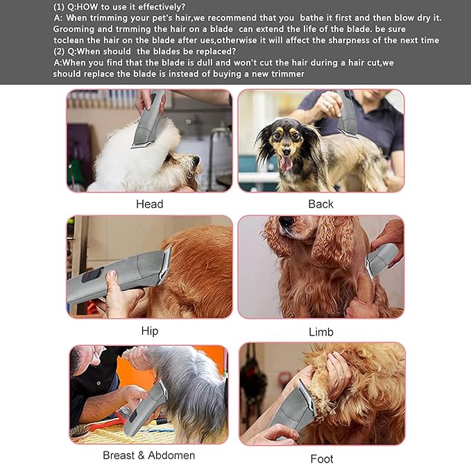 2PC 4FC Blade Detachable Pet Clipper Replacement Blades Compatible with Andis Pet Clipper/Oster A5/Wahl KM Series Dog Clipper,Ceramic Blade & Stainless Steel Blade-PurrikoPets