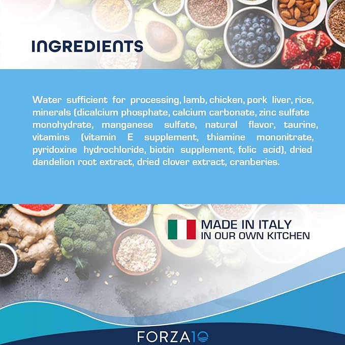 Forza10 Kidney Care Cat Food – Renal Support Wet Cat Food with Lamb, 3.5 oz Cans, 12 Pack – Vet Formulated, Made in Italy-PurrikoPets