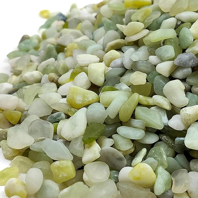 10 lbs Pebbles for Landscaping,1/4 Inch Polished Green Pea Gravel Small Rocks for Plants, Succulents, Cactus, Vases, Terrarium and Outdoor Gardening-PurrikoPets