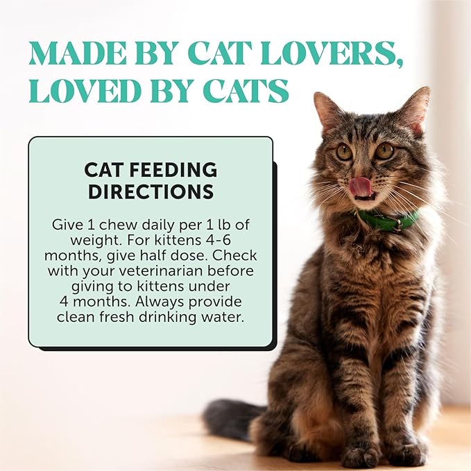 Fresh Dental Bites for Cats - Crunchy & Creamy Cat Dental Treats for Fresh Breath, Plaque + Tartar Control, Cleans Teeth + Gums, Daily Cat Oral Care (30 Day Supply)-PurrikoPets