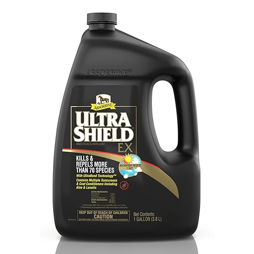 Absorbine UltraShield EX 128oz Insecticide, Kills & Repels Flies, Mosquitoes, Ticks, Fleas, Lice, Use on Horses, Dogs, Premises-PurrikoPets