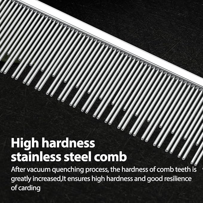 6.1" Dog Grooming Comb for Long Haired Cats & Dogs-PurrikoPets