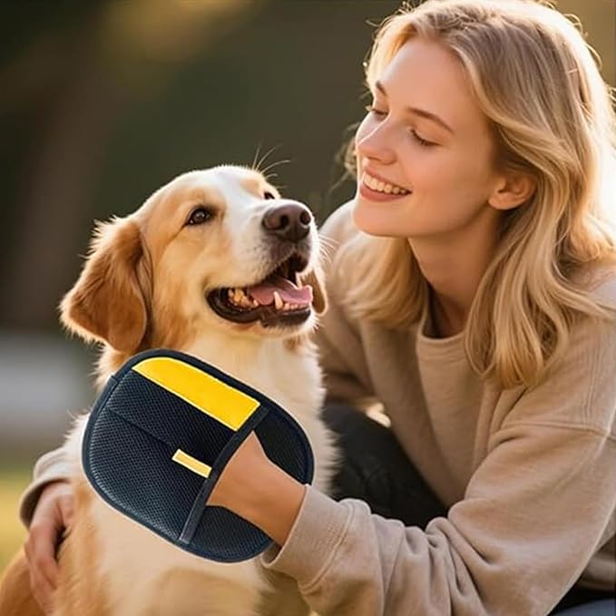 2 PCS Electrostatic Gloves Pet Hair Removal, 2025 New Upgrade Pet Hair Remover Glove Washable Reusable Dogs Cats Hair Gloves Animal Fur Removal Tool for Clothes Furniture Carpet Curtain Bed Sheets-PurrikoPets