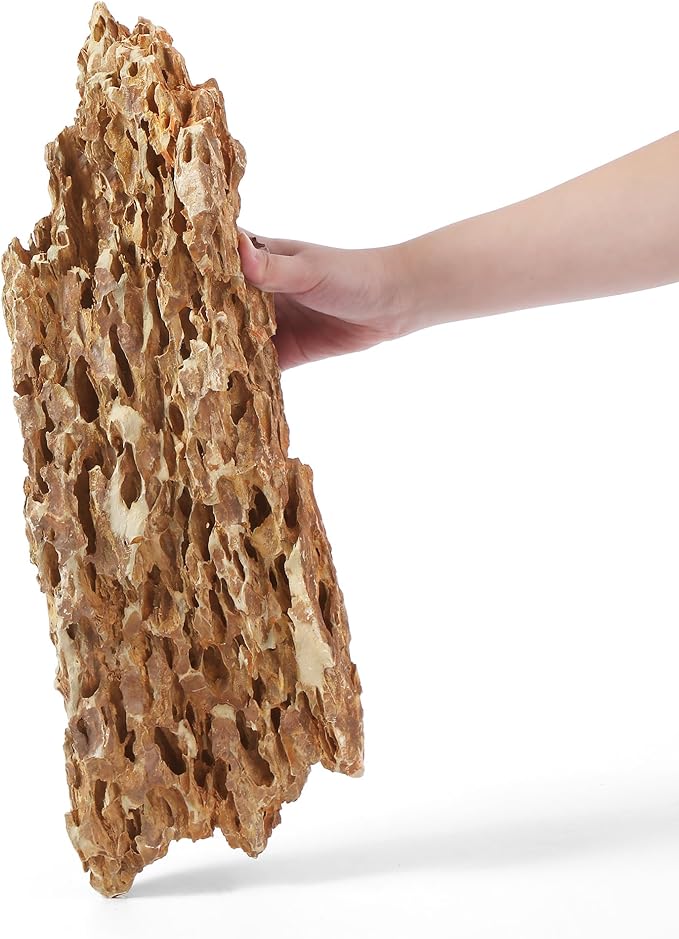 18-20 Inches Natural Dragon Stone 1 PCS Ultra Large Aquarium Rocks for Aquascaping, Aquarium Landscaping, Terrariums, Fish Tank Decoration, Vivariums, Paludarium, Amphibian Enclosures-PurrikoPets