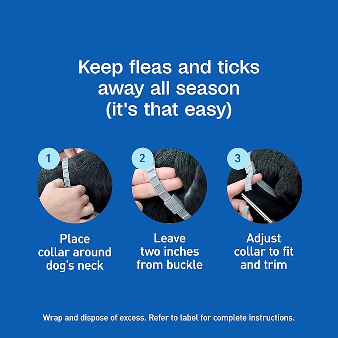 Adams Flea & Tick Collar Plus for Dogs & Puppies |2 Pack |12-Month Protection |One Size Fits All Dogs & Puppies 12 Weeks and Older |Kills Fleas and Ticks |Repels Mosquitoes (excluding California)-PurrikoPets