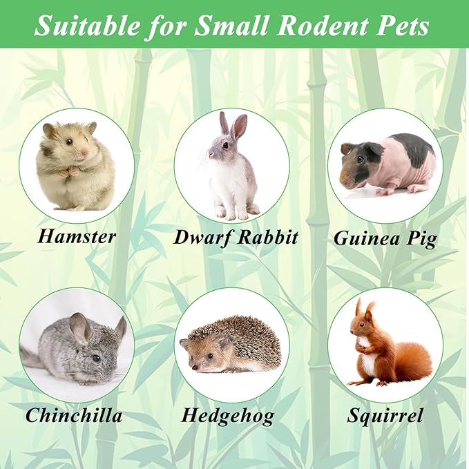 1000g/2.2lb Sweet Bamboo Sticks for Rabbits, Guinea Pig Chew Toys Bunny Toys for Rabbits Indoor, Teething Toy for Small Animals Rabbits, Hamsters, Chinchillas, Guinea Pigs-PurrikoPets