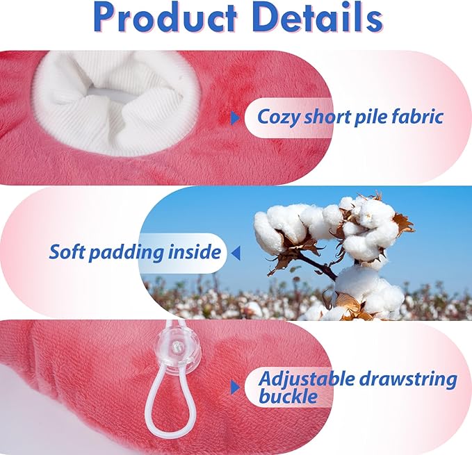 Adjustable Cat Recovery Cone, Comfortable & Lightweight Elizabethan Collar to Stop Licking or Scratching, Suitable for Skin Disease & Wounds Protection After Surgery, Pink Medium-PurrikoPets