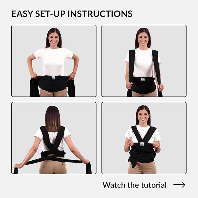 Dog Sling Carrier for Small Dogs - Anti-Anxiety Cat Sling, Puppy Pouch - Pet Sling in Gray Black Blue Green Pink Yellow (Black, Standard)-PurrikoPets