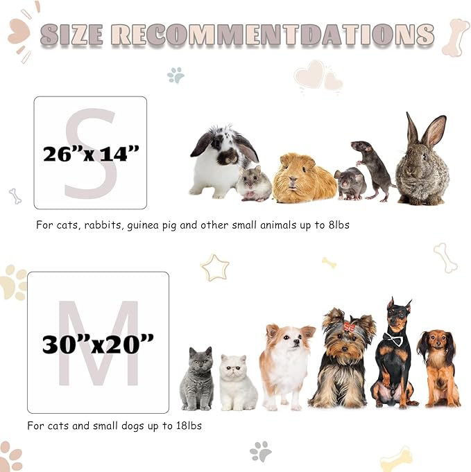 6 Pack Guinea Pig Cage Liner, Washable Guinea Pig Fleece Blankets Beding Accessories, Flannel Throw Warm Sleep Mat, Pet Pee Pads for Small Animal Hamster Rabbit Puppy Cat (26x14 Inch)-PurrikoPets