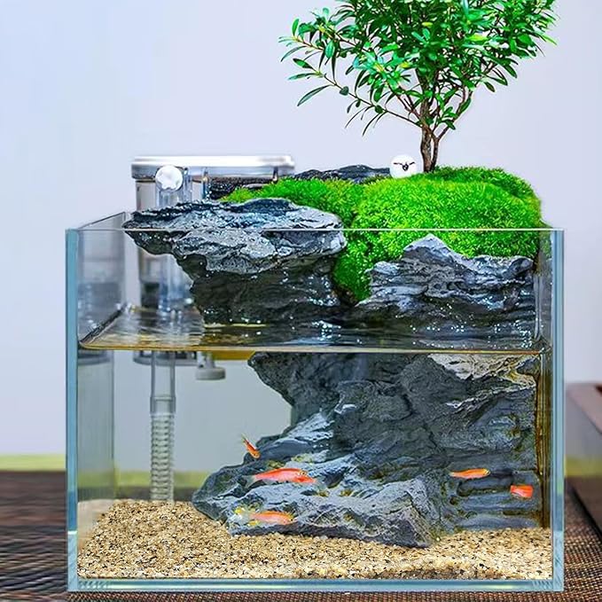 5lbs Aquarium Gravel, 1/16"(0.6-1.2mm) Natural River Rocks Succulent Cactus Pea Gravel for Plants, Fish Tank, Decorative Pebbles for Gardening, Flower Pots, Vase Fillers, Landscaping-PurrikoPets