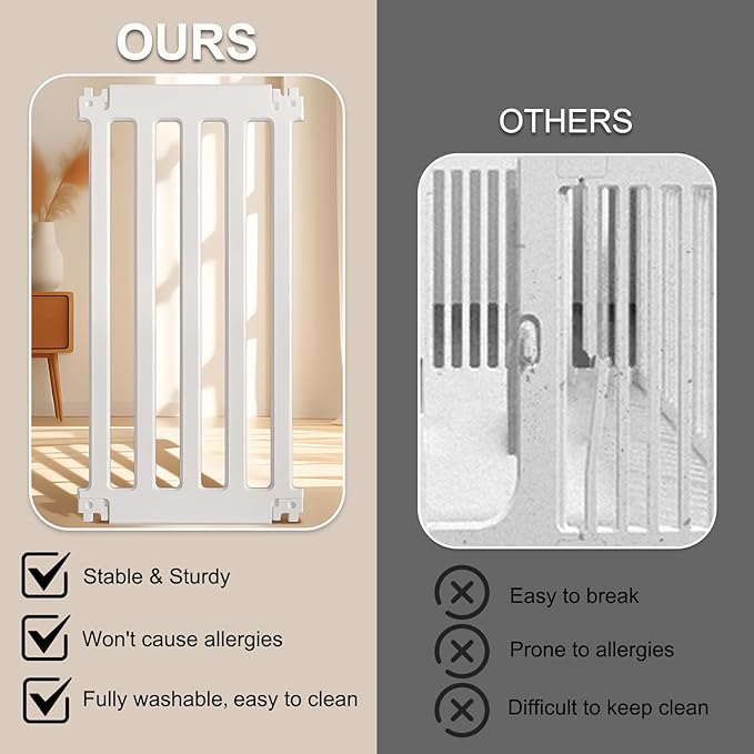 Dog Playpen with Door, 12 Panels Puppy Playpen, 25.6” H Dog Pen for Small Cats and Dogs, Pet Fence for Indoor & Outdoor, Non-Slip Pet Gate Made of Strong Plastic, White-PurrikoPets