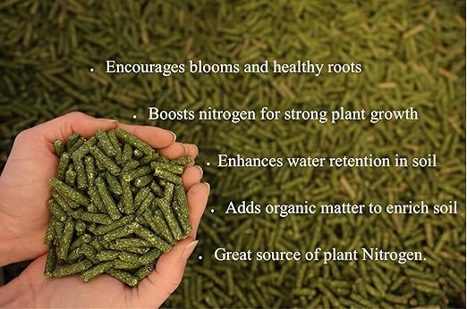 Alfalfa Meal Pellets 4 Pounds Organic Fertilizer for Flowers, Vegetables & Trees - Ideal Rabbit Food, Hamster Food, Timothy Hay Alternative - Lancaster Agriculture Products-PurrikoPets