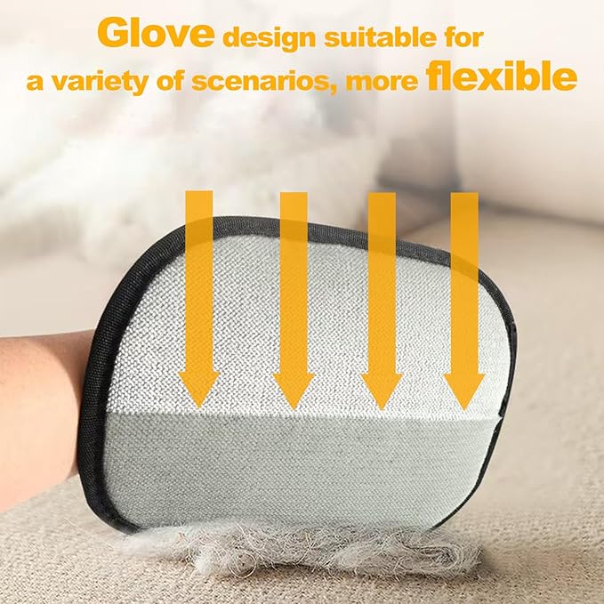 2 Pack Pet Hair Removal Gloves for Cats & Dogs,2025 Electrostatic Pet Hair Removal Gloves for Bedding,Reusable & Washable Efficient Grooming Gloves for Clothing,Furniture,Carpet,Car Seat,Pet Grooming-PurrikoPets