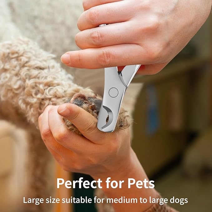 Dog Nail Clippers & Trimmers with Safety Guard - Heavy Duty Pet Nail Clippers for Large, Medium, Small Dogs & Cats-PurrikoPets