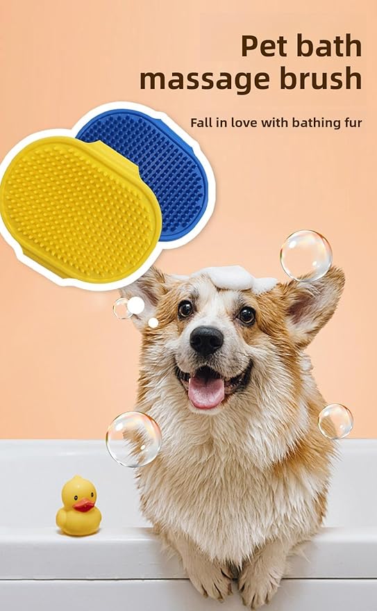 4PCS cat self groomer,cat brushes for indoor cats,Adjustable silicone self-cleaning massage tool for scratching, bathing, massaging, cleaning hair for cats and dogs-PurrikoPets